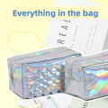 Pu Pen Bag Imitation Metal Zipper Bag Pen Bag